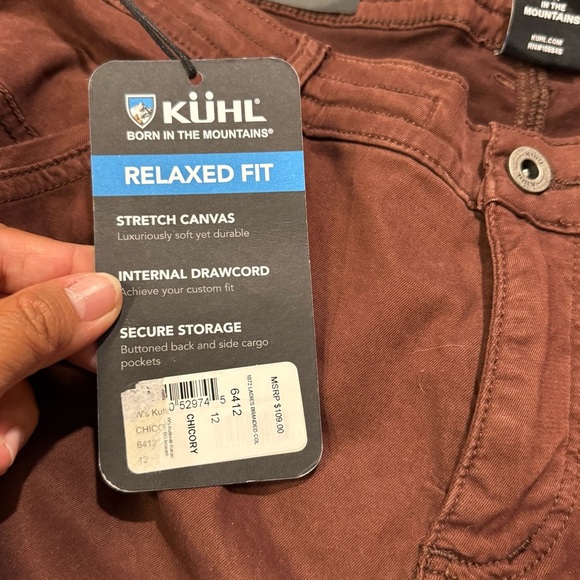 Kuhl NWT Women 12 Chicory Kultivatr Kargo Cargo Crop 6412 Pants Outdoor Comfort - Picture 5 of 11